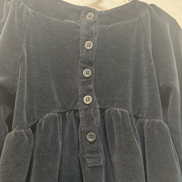 Kate Quinn black velour type fabric dress organic cotton size 4t - Picture 4 of 5